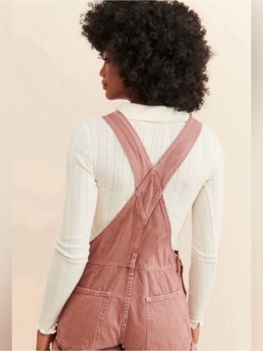 Women's Rose Pink Denim Short-stalls - Picture 5 of 9
